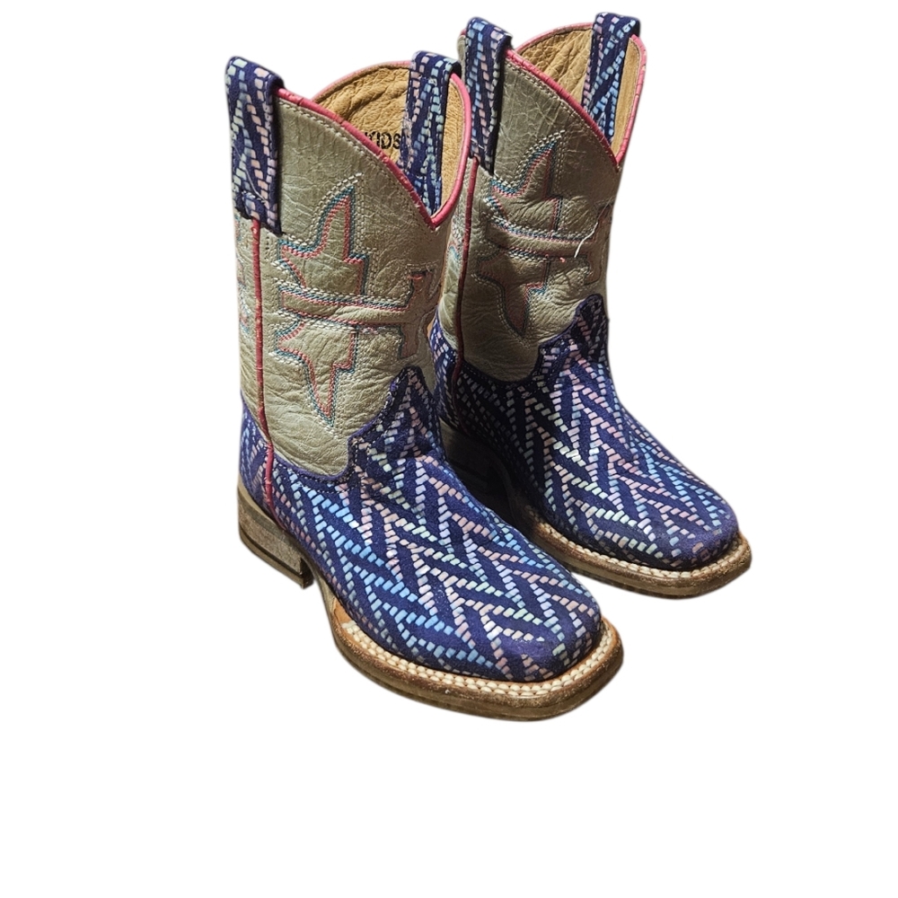 Tin Haul Girl's Mermazing Sea Princess Square Toe Boot Size 9